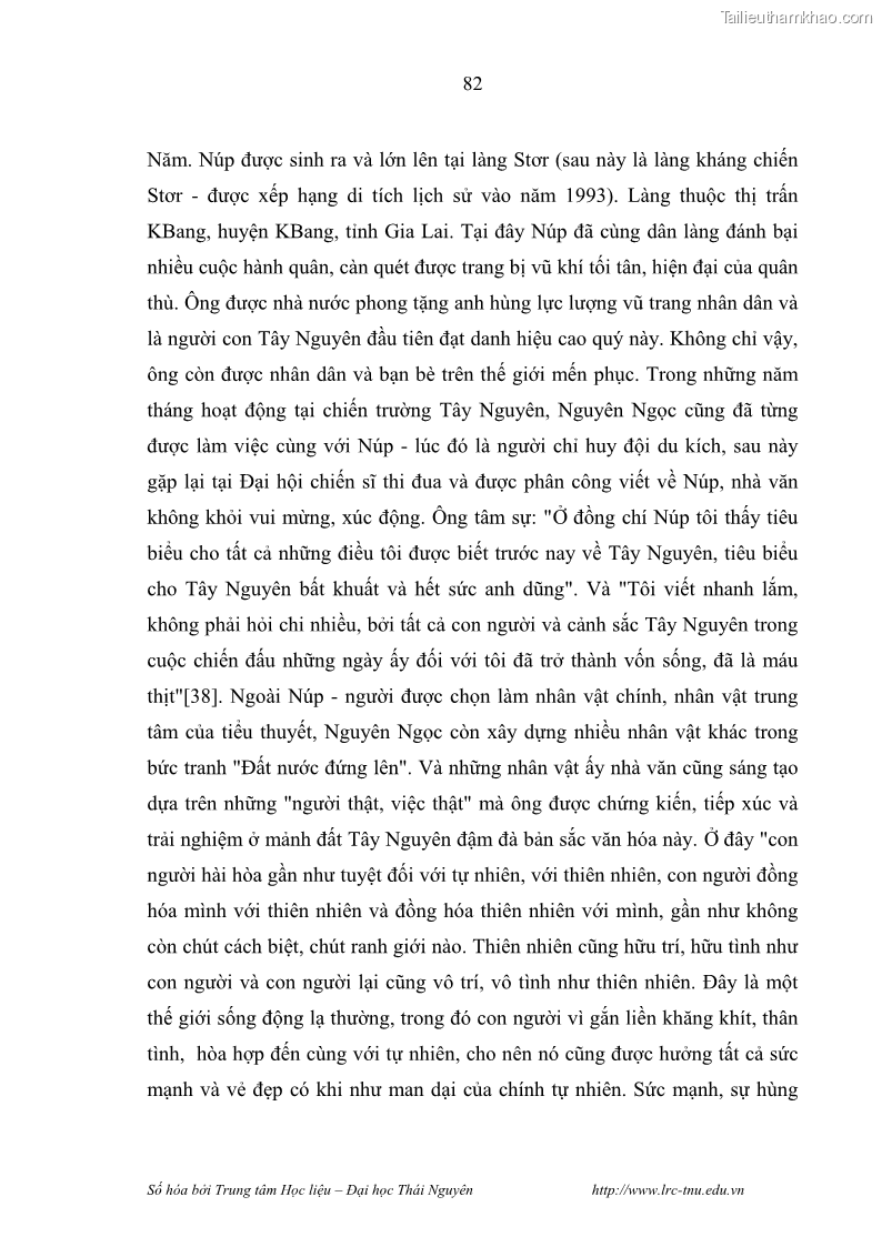 Luận văn thạc sĩ khoa học ngữ văn Hành trình sáng tác của Nguyên Ngọc từ Đất nước đứng lên đến Đất Quảng - 8 Trang 87