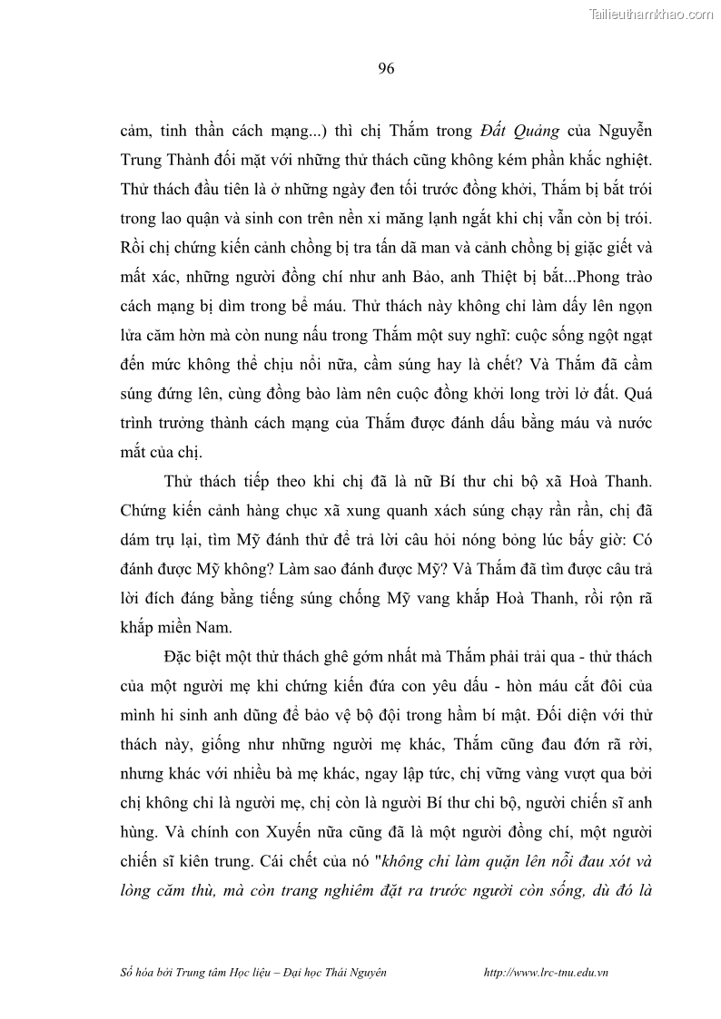 Luận văn thạc sĩ khoa học ngữ văn Hành trình sáng tác của Nguyên Ngọc từ Đất nước đứng lên đến Đất Quảng - 9 Trang 101