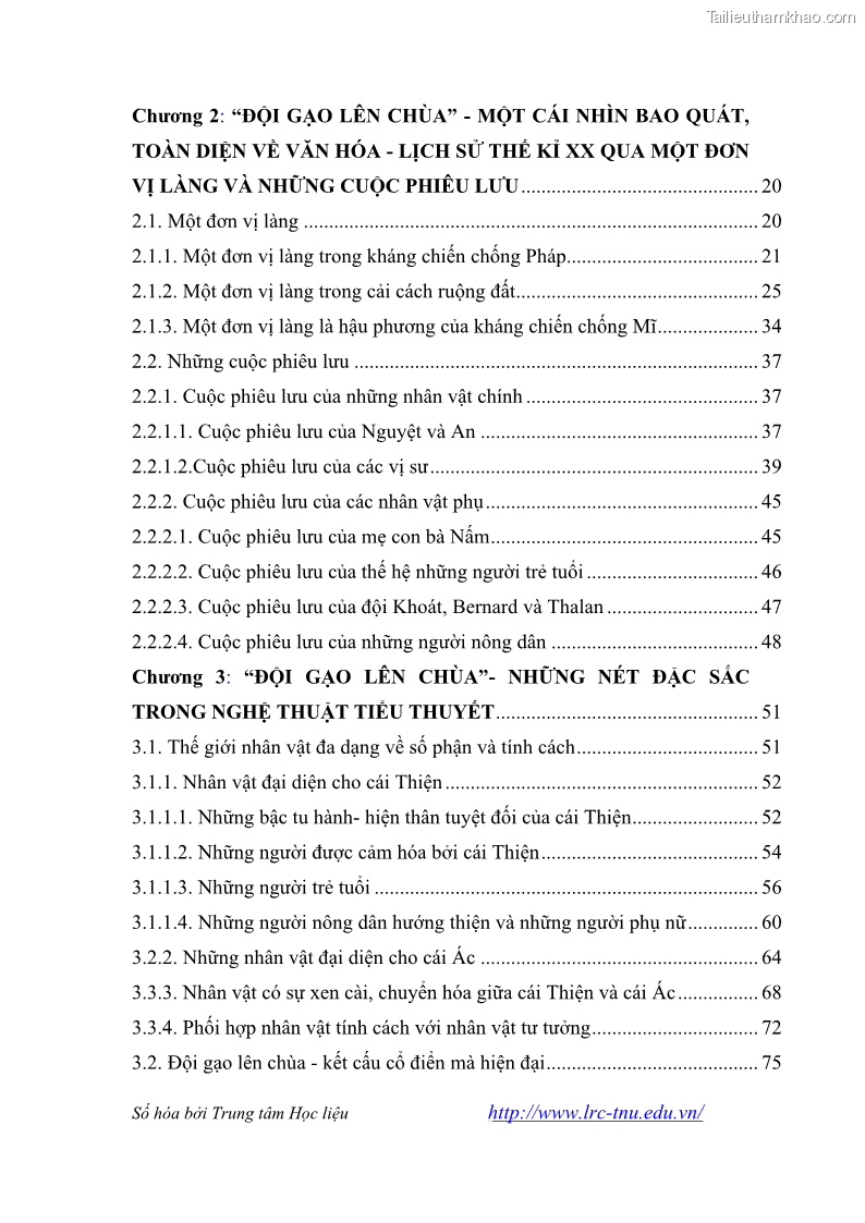 Luận văn thạc sĩ khoa học ngữ văn Tiểu thuyết Đội Gạo Lên Chùa của Nguyễn Xuân Khánh trong thành tựu văn chương thời đổi mới - 1 Trang 6