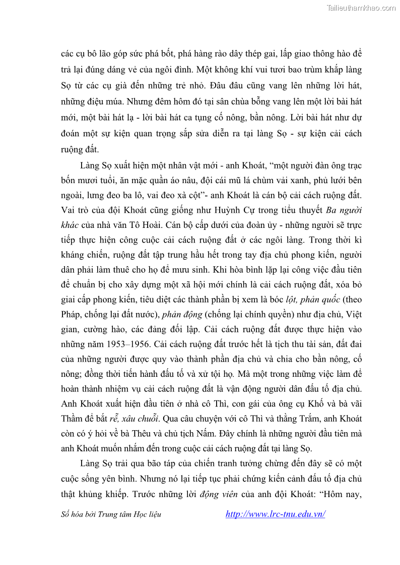 Luận văn thạc sĩ khoa học ngữ văn Tiểu thuyết Đội Gạo Lên Chùa của Nguyễn Xuân Khánh trong thành tựu văn chương thời đổi mới - 3 Trang 34