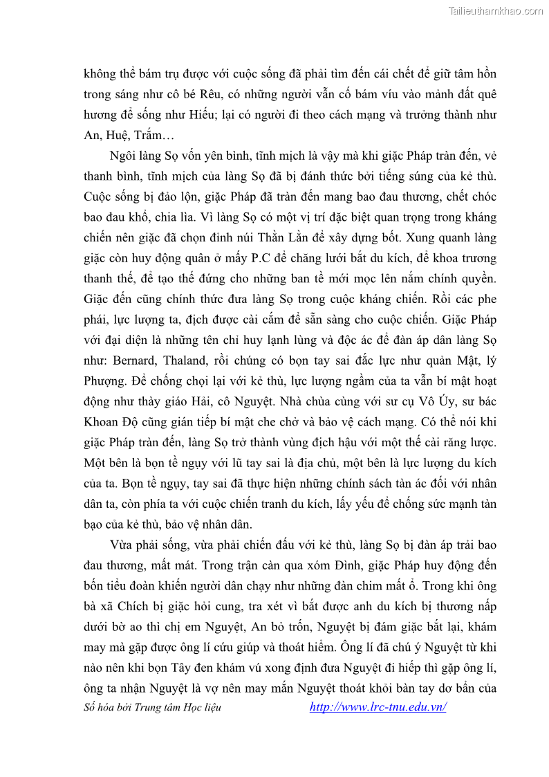 Luận văn thạc sĩ khoa học ngữ văn Tiểu thuyết Đội Gạo Lên Chùa của Nguyễn Xuân Khánh trong thành tựu văn chương thời đổi mới - 3 Trang 30