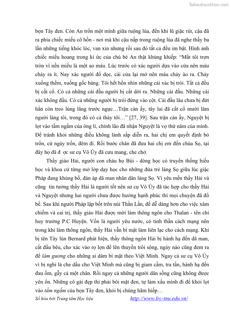 Luận văn thạc sĩ khoa học ngữ văn Tiểu thuyết Đội Gạo Lên Chùa của Nguyễn Xuân Khánh trong thành tựu văn chương thời đổi mới - 3 Trang 31