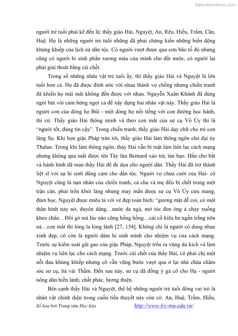 Luận văn thạc sĩ khoa học ngữ văn Tiểu thuyết Đội Gạo Lên Chùa của Nguyễn Xuân Khánh trong thành tựu văn chương thời đổi mới - 6 Trang 64