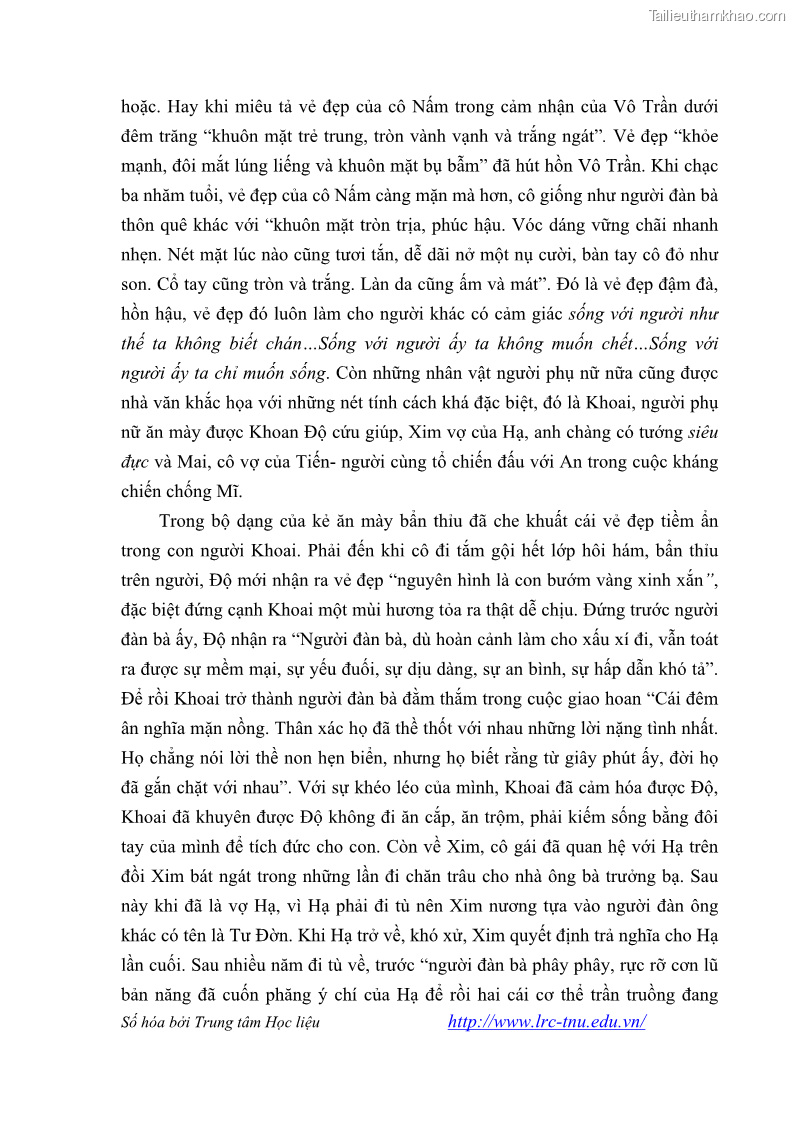 Luận văn thạc sĩ khoa học ngữ văn Tiểu thuyết Đội Gạo Lên Chùa của Nguyễn Xuân Khánh trong thành tựu văn chương thời đổi mới - 6 Trang 69