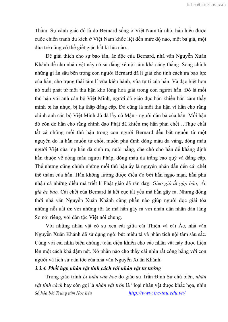 Luận văn thạc sĩ khoa học ngữ văn Tiểu thuyết Đội Gạo Lên Chùa của Nguyễn Xuân Khánh trong thành tựu văn chương thời đổi mới - 7 Trang 79