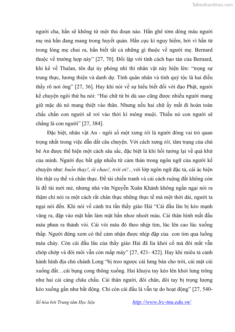 Luận văn thạc sĩ khoa học ngữ văn Tiểu thuyết Đội Gạo Lên Chùa của Nguyễn Xuân Khánh trong thành tựu văn chương thời đổi mới - 8 Trang 94