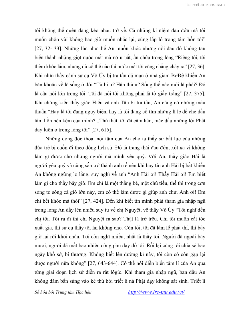 Luận văn thạc sĩ khoa học ngữ văn Tiểu thuyết Đội Gạo Lên Chùa của Nguyễn Xuân Khánh trong thành tựu văn chương thời đổi mới - 9 Trang 99