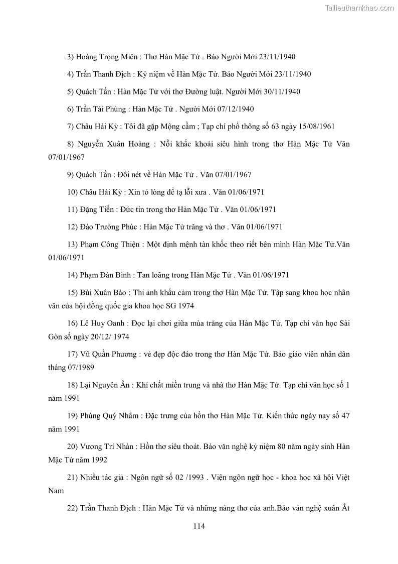 Luận văn thạc sĩ khoa học ngữ văn Tìm hiểu nghệ thuật thơ Hàn Mặc Tử - 10 Trang 115