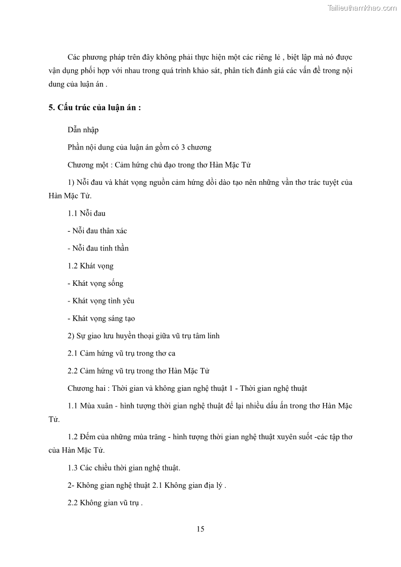 Luận văn thạc sĩ khoa học ngữ văn Tìm hiểu nghệ thuật thơ Hàn Mặc Tử - 2 Trang 16