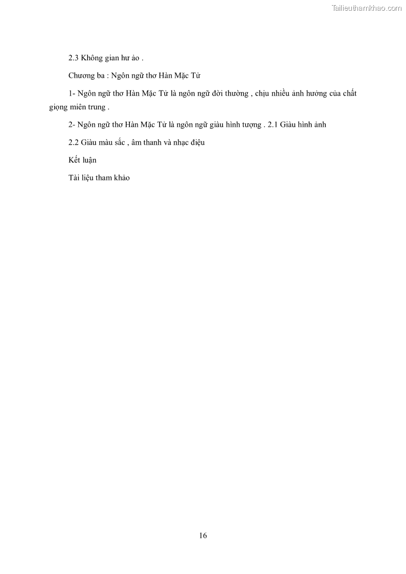 Luận văn thạc sĩ khoa học ngữ văn Tìm hiểu nghệ thuật thơ Hàn Mặc Tử - 2 Trang 17