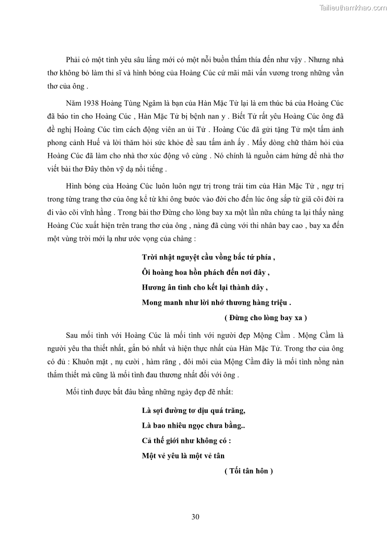 Luận văn thạc sĩ khoa học ngữ văn Tìm hiểu nghệ thuật thơ Hàn Mặc Tử - 3 Trang 31