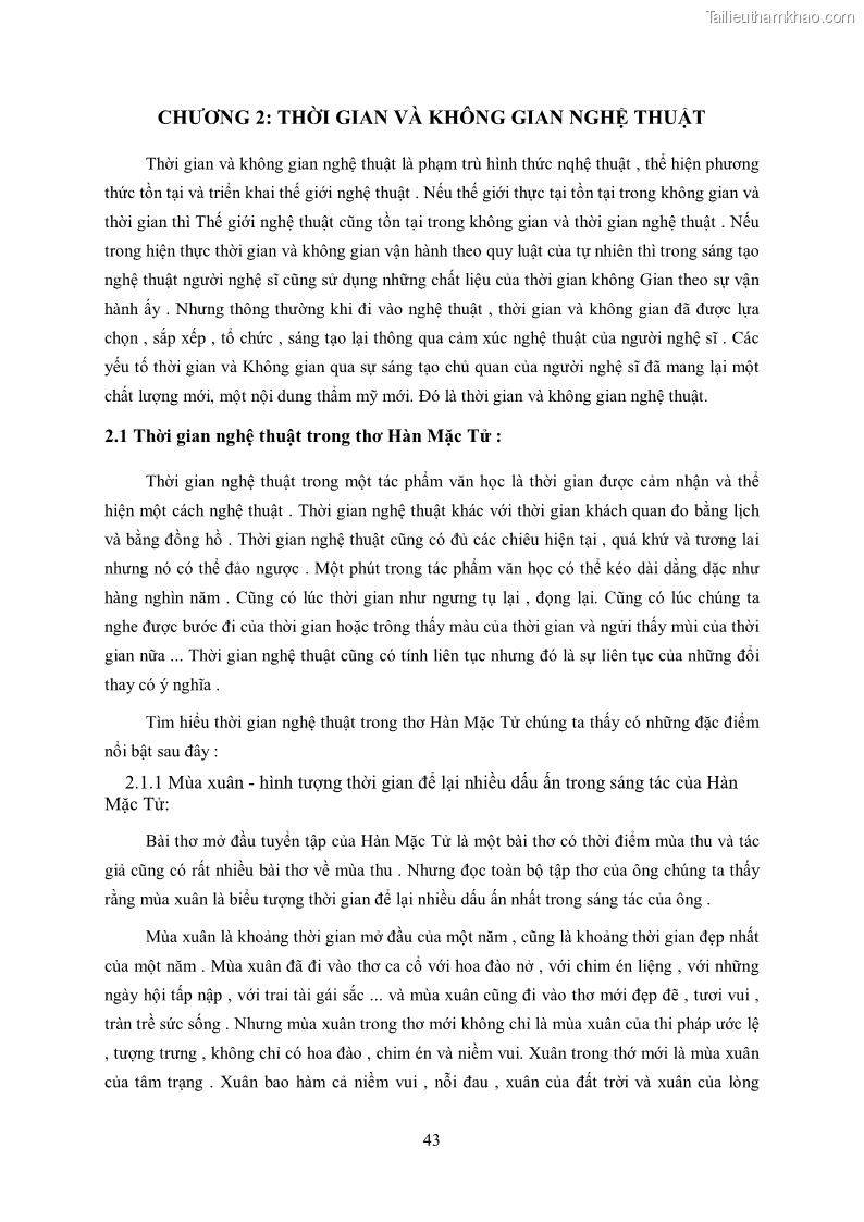 Luận văn thạc sĩ khoa học ngữ văn Tìm hiểu nghệ thuật thơ Hàn Mặc Tử - 4 Trang 44