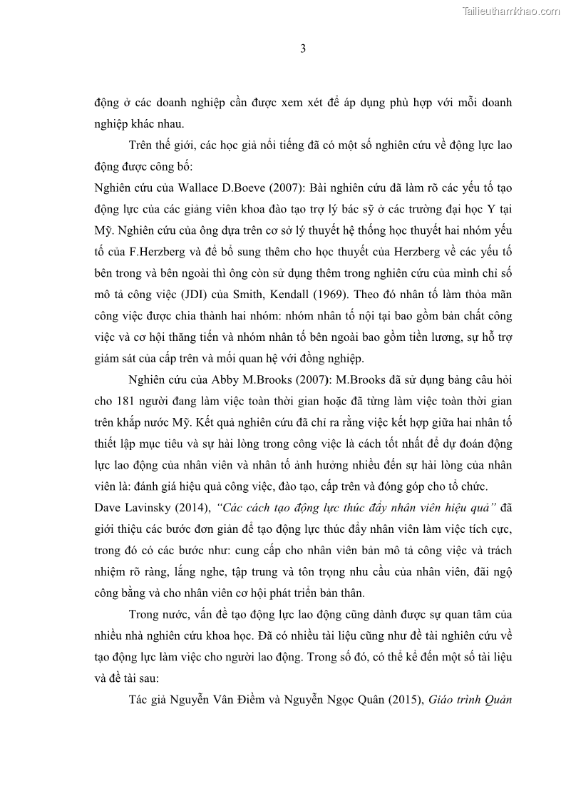 Luận văn thạc sĩ kinh tế Tạo động lực làm việc tại Công ty cổ phần đầu tư K&G Việt Nam - 1 Trang 12