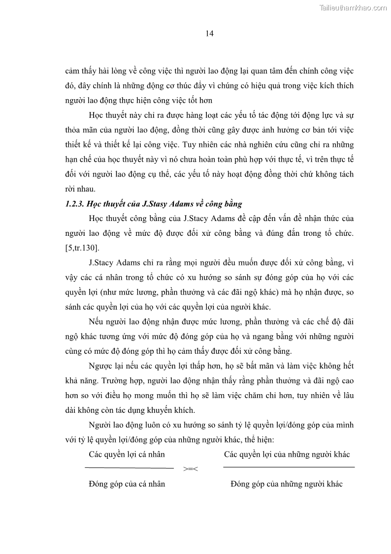 Luận văn thạc sĩ kinh tế Tạo động lực làm việc tại Công ty cổ phần đầu tư K&G Việt Nam - 2 Trang 23