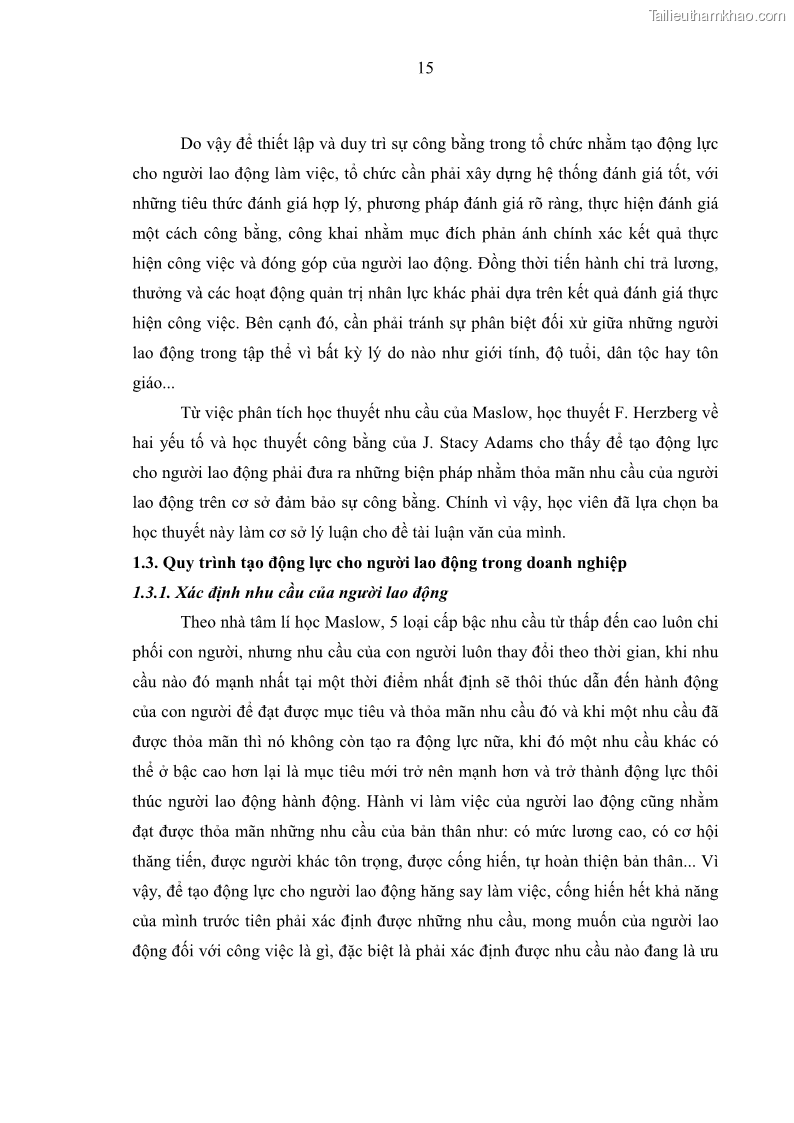 Luận văn thạc sĩ kinh tế Tạo động lực làm việc tại Công ty cổ phần đầu tư K&G Việt Nam - 2 Trang 24