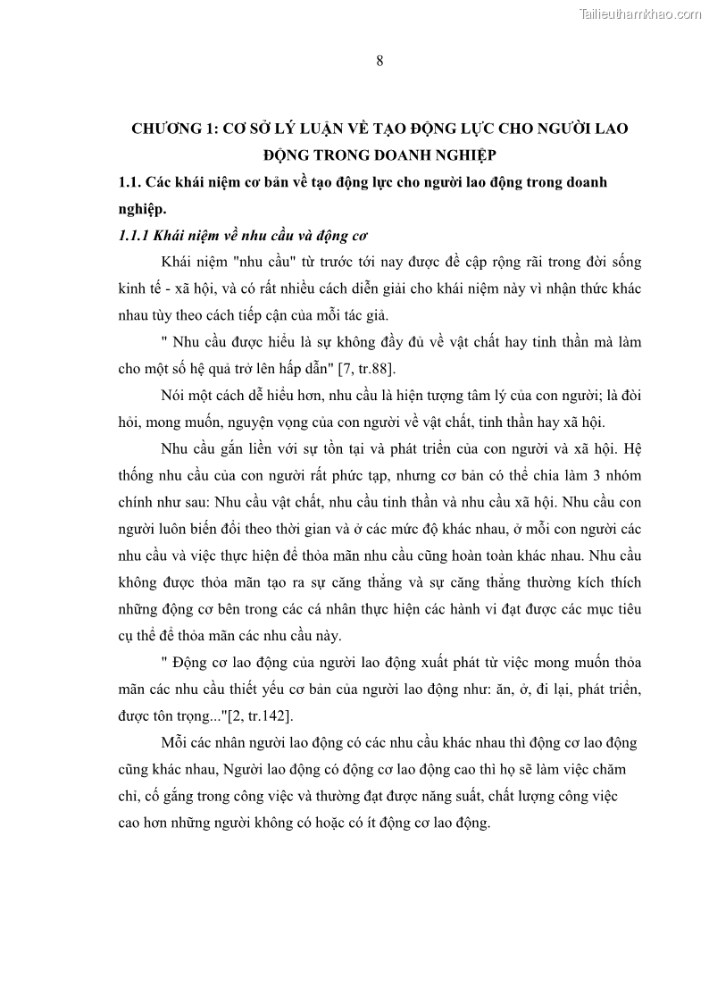Luận văn thạc sĩ kinh tế Tạo động lực làm việc tại Công ty cổ phần đầu tư K&G Việt Nam - 2 Trang 17