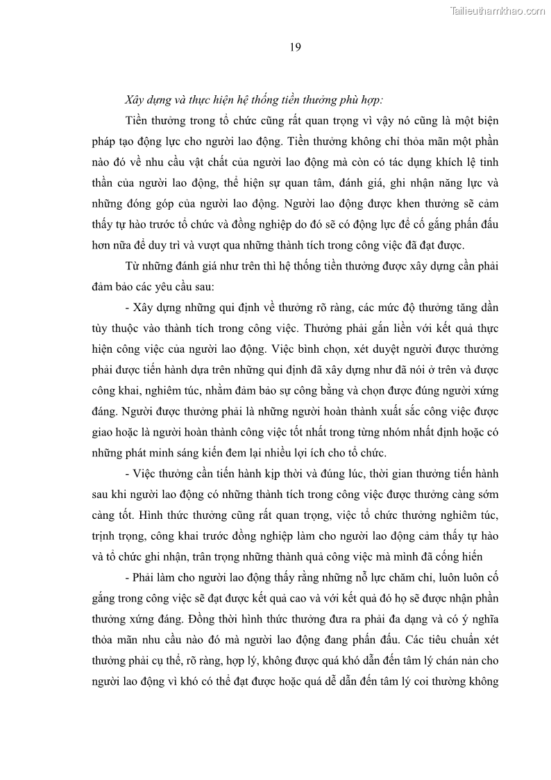 Luận văn thạc sĩ kinh tế Tạo động lực làm việc tại Công ty cổ phần đầu tư K&G Việt Nam - 3 Trang 28