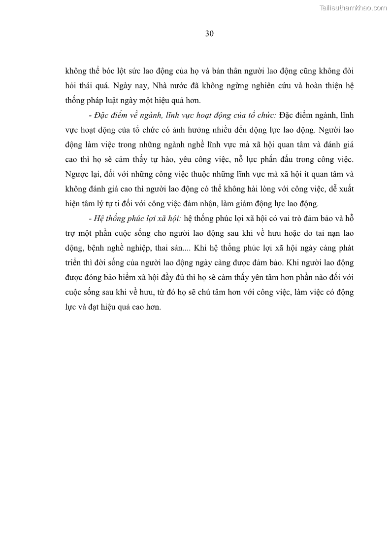 Luận văn thạc sĩ kinh tế Tạo động lực làm việc tại Công ty cổ phần đầu tư K&G Việt Nam - 4 Trang 39