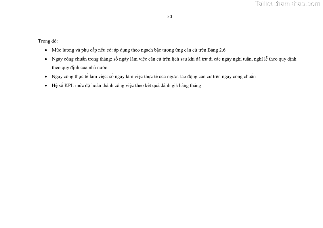 Luận văn thạc sĩ kinh tế Tạo động lực làm việc tại Công ty cổ phần đầu tư K&G Việt Nam - 5 Trang 59