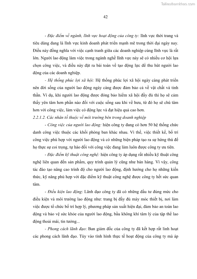 Luận văn thạc sĩ kinh tế Tạo động lực làm việc tại Công ty cổ phần đầu tư K&G Việt Nam - 5 Trang 51