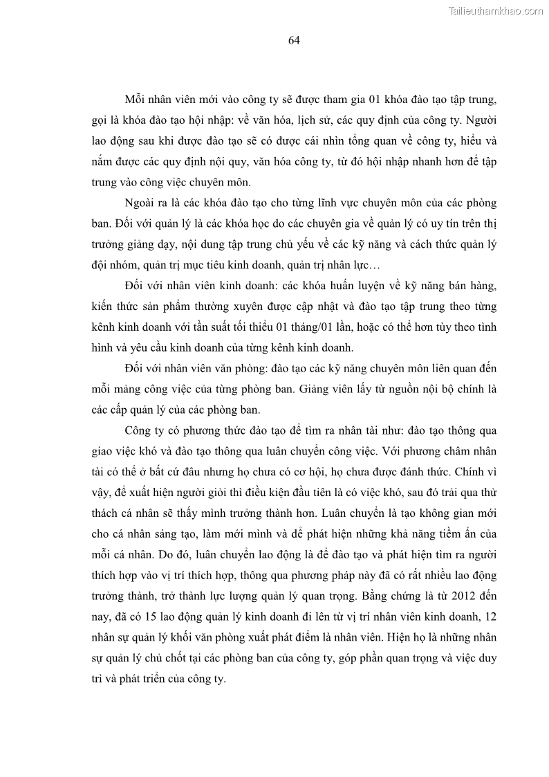 Luận văn thạc sĩ kinh tế Tạo động lực làm việc tại Công ty cổ phần đầu tư K&G Việt Nam - 7 Trang 73