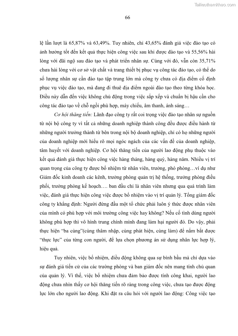 Luận văn thạc sĩ kinh tế Tạo động lực làm việc tại Công ty cổ phần đầu tư K&G Việt Nam - 7 Trang 75