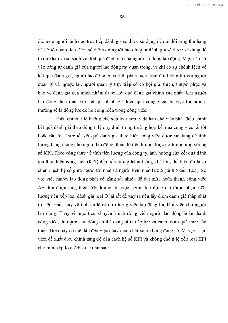 Luận văn thạc sĩ kinh tế Tạo động lực làm việc tại Công ty cổ phần đầu tư K&G Việt Nam - 8 Trang 95