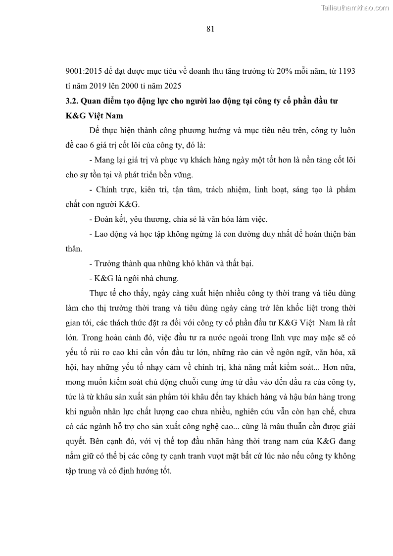 Luận văn thạc sĩ kinh tế Tạo động lực làm việc tại Công ty cổ phần đầu tư K&G Việt Nam - 8 Trang 90