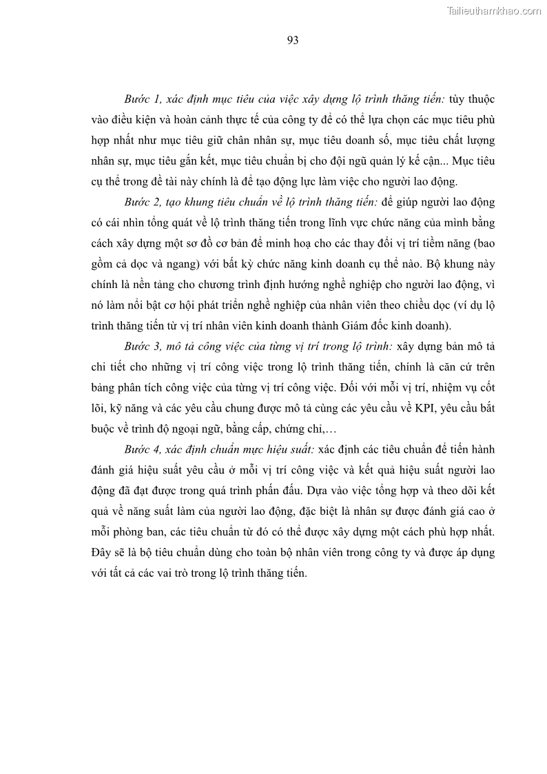 Luận văn thạc sĩ kinh tế Tạo động lực làm việc tại Công ty cổ phần đầu tư K&G Việt Nam - 9 Trang 102