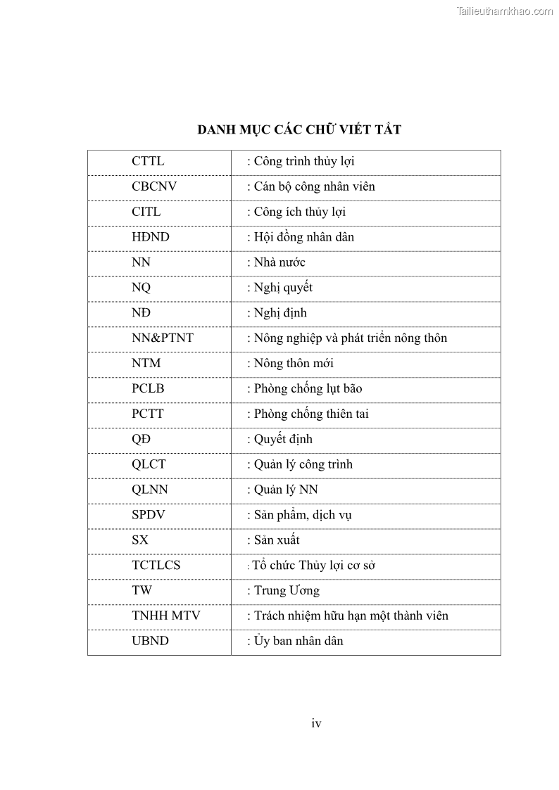 Luận văn thạc sĩ quản lý công Quản lý nhà nước về khai thác và bảo vệ các công trình thủy lợi lớn và vừa trên địa bàn tỉnh Đắk Lắk - 1 Trang 6