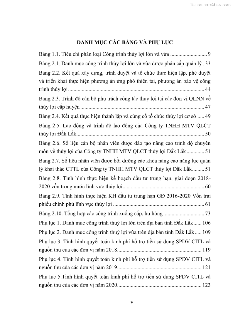 Luận văn thạc sĩ quản lý công Quản lý nhà nước về khai thác và bảo vệ các công trình thủy lợi lớn và vừa trên địa bàn tỉnh Đắk Lắk - 1 Trang 7