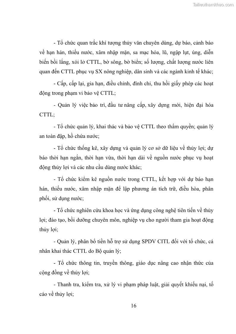 Luận văn thạc sĩ quản lý công Quản lý nhà nước về khai thác và bảo vệ các công trình thủy lợi lớn và vừa trên địa bàn tỉnh Đắk Lắk - 2 Trang 23