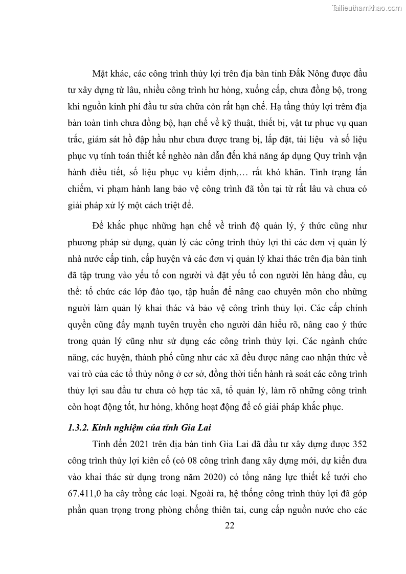 Luận văn thạc sĩ quản lý công Quản lý nhà nước về khai thác và bảo vệ các công trình thủy lợi lớn và vừa trên địa bàn tỉnh Đắk Lắk - 3 Trang 29