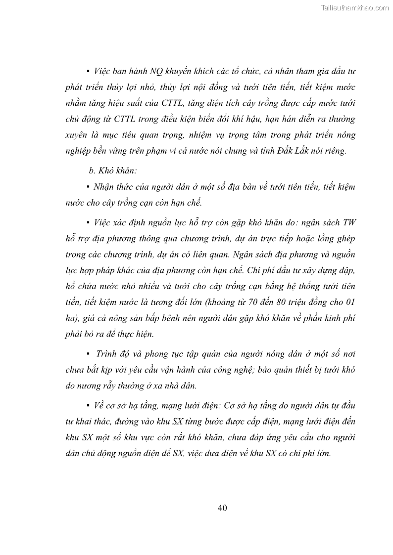 Luận văn thạc sĩ quản lý công Quản lý nhà nước về khai thác và bảo vệ các công trình thủy lợi lớn và vừa trên địa bàn tỉnh Đắk Lắk - 4 Trang 47