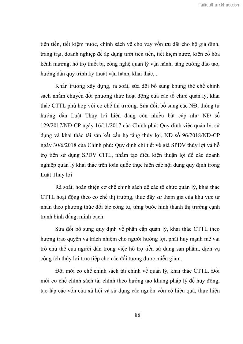 Luận văn thạc sĩ quản lý công Quản lý nhà nước về khai thác và bảo vệ các công trình thủy lợi lớn và vừa trên địa bàn tỉnh Đắk Lắk - 8 Trang 95