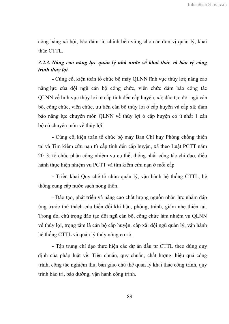 Luận văn thạc sĩ quản lý công Quản lý nhà nước về khai thác và bảo vệ các công trình thủy lợi lớn và vừa trên địa bàn tỉnh Đắk Lắk - 8 Trang 96