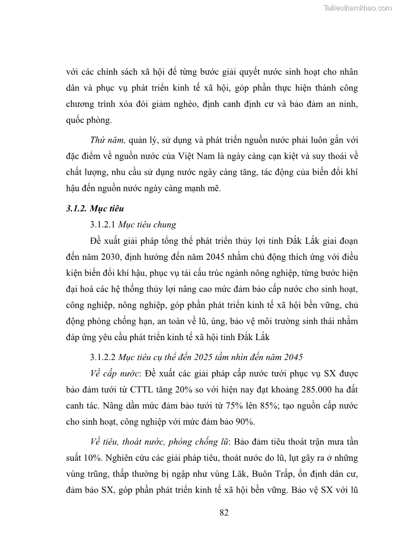 Luận văn thạc sĩ quản lý công Quản lý nhà nước về khai thác và bảo vệ các công trình thủy lợi lớn và vừa trên địa bàn tỉnh Đắk Lắk - 8 Trang 89