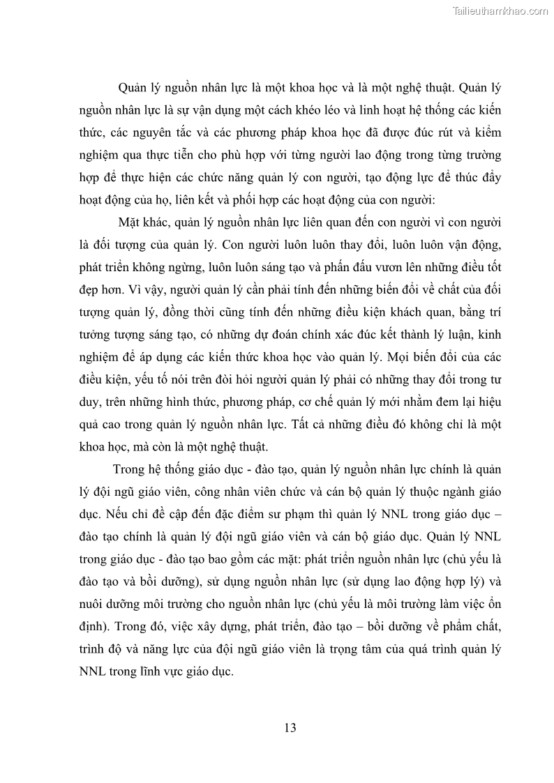 Luận văn thạc sĩ quản lý giáo dục Quản lý phát triển đội ngũ giáo viên các trường trung học phổ thông quận Hai Bà Trưng, Hà Nội trong bối cảnh hiện nay - 2 Trang 21