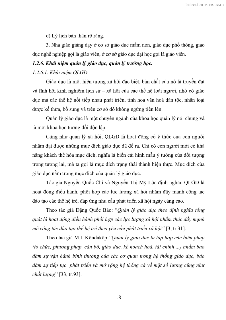 Luận văn thạc sĩ quản lý giáo dục Quản lý phát triển đội ngũ giáo viên các trường trung học phổ thông quận Hai Bà Trưng, Hà Nội trong bối cảnh hiện nay - 3 Trang 26