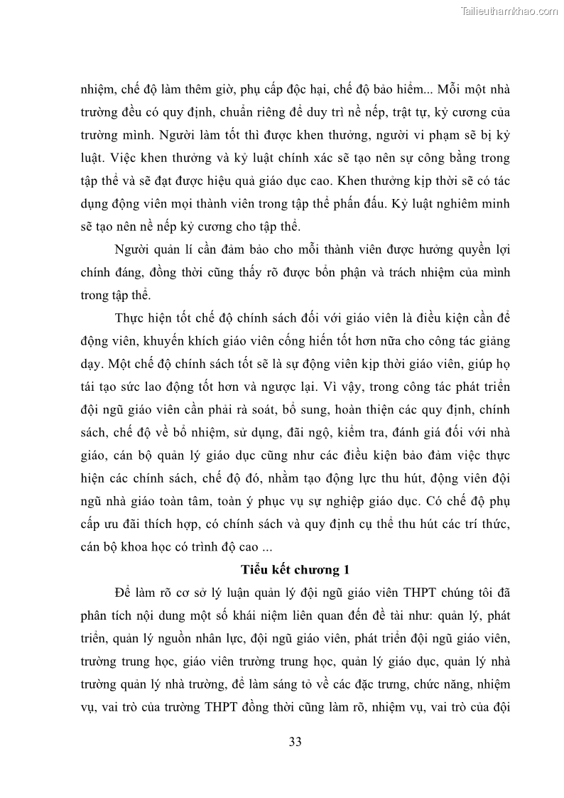 Luận văn thạc sĩ quản lý giáo dục Quản lý phát triển đội ngũ giáo viên các trường trung học phổ thông quận Hai Bà Trưng, Hà Nội trong bối cảnh hiện nay - 4 Trang 41