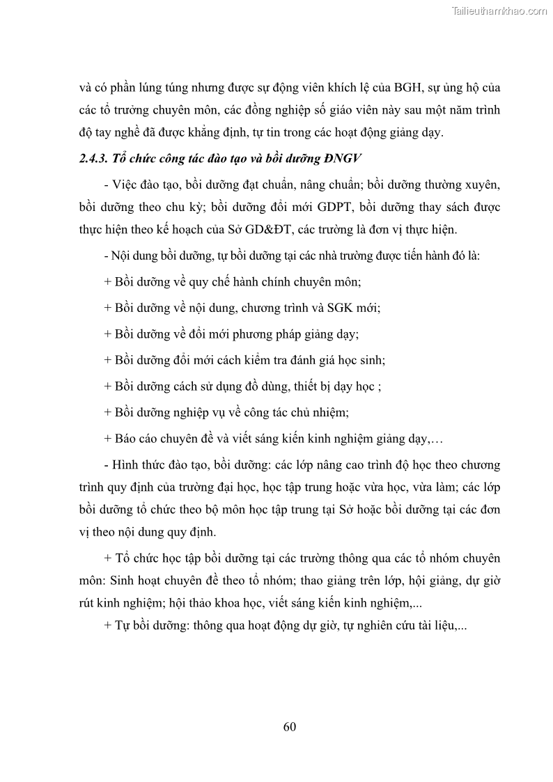 Luận văn thạc sĩ quản lý giáo dục Quản lý phát triển đội ngũ giáo viên các trường trung học phổ thông quận Hai Bà Trưng, Hà Nội trong bối cảnh hiện nay - 6 Trang 68