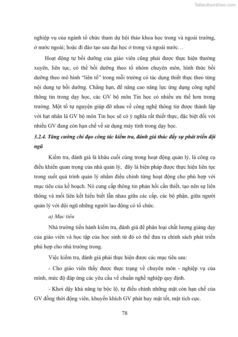 Luận văn thạc sĩ quản lý giáo dục Quản lý phát triển đội ngũ giáo viên các trường trung học phổ thông quận Hai Bà Trưng, Hà Nội trong bối cảnh hiện nay - 8 Trang 86