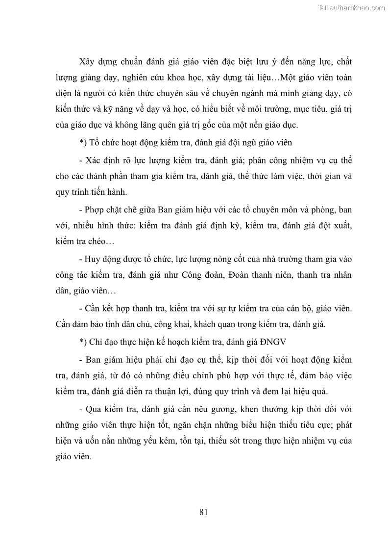 Luận văn thạc sĩ quản lý giáo dục Quản lý phát triển đội ngũ giáo viên các trường trung học phổ thông quận Hai Bà Trưng, Hà Nội trong bối cảnh hiện nay - 8 Trang 89