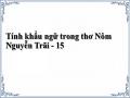 Tính khẩu ngữ trong thơ Nôm Nguyễn Trãi - 15