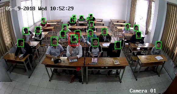 Hình 4 12 Hình frame thứ 99 của lớp TTP34 Đánh giá Bài toán điểm danh học sinh 7