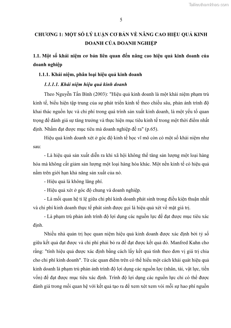 Khóa luận tốt nghiệp kinh tế Nâng cao hiệu quả hoạt động kinh doanh của Công ty TNHH Thương mại và Xây lắp Meiko - 2 Trang 13
