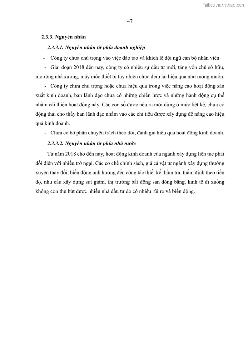 Khóa luận tốt nghiệp kinh tế Nâng cao hiệu quả hoạt động kinh doanh của Công ty TNHH Thương mại và Xây lắp Meiko - 5 Trang 55