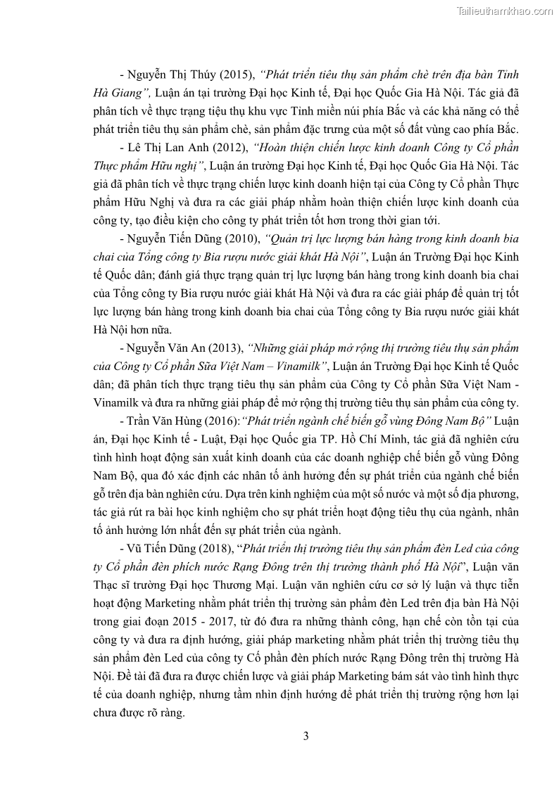 Khóa luận tốt nghiệp kinh tế Phát triển thị trường tiêu thụ sản phẩm may mặc của Công ty cổ phần may Sông Hồng - 1 Trang 11