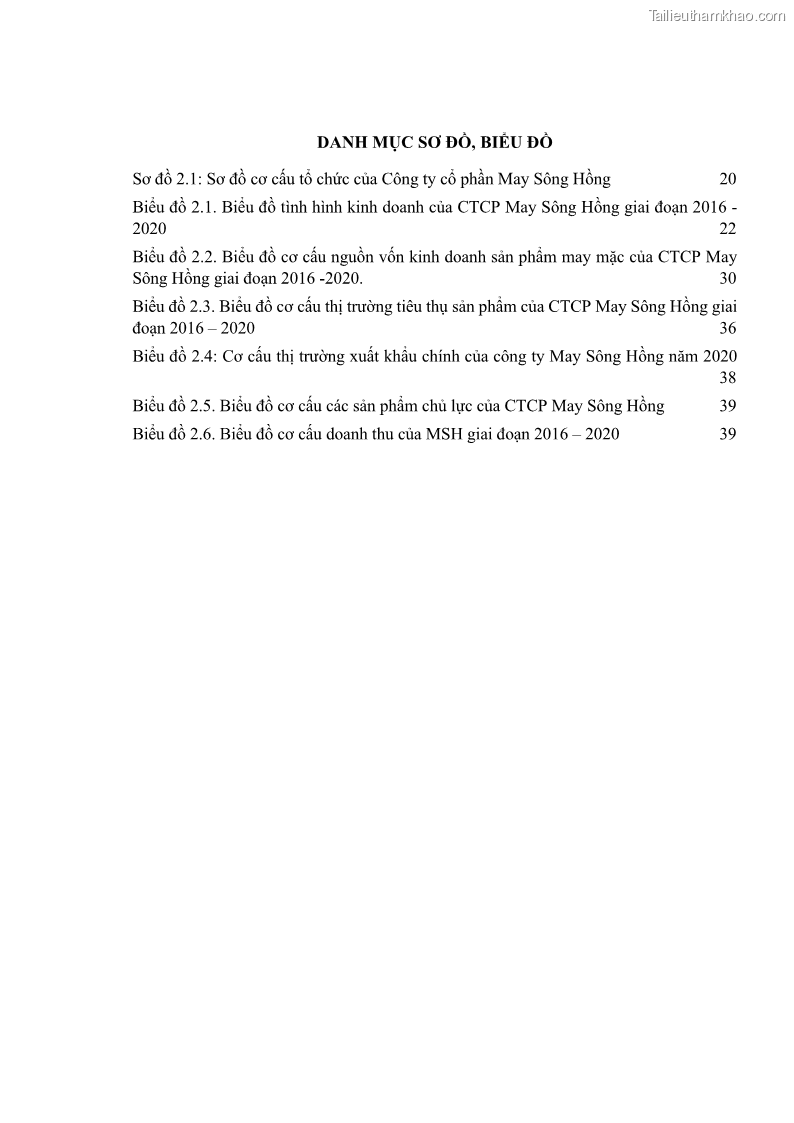 Khóa luận tốt nghiệp kinh tế Phát triển thị trường tiêu thụ sản phẩm may mặc của Công ty cổ phần may Sông Hồng - 1 Trang 7