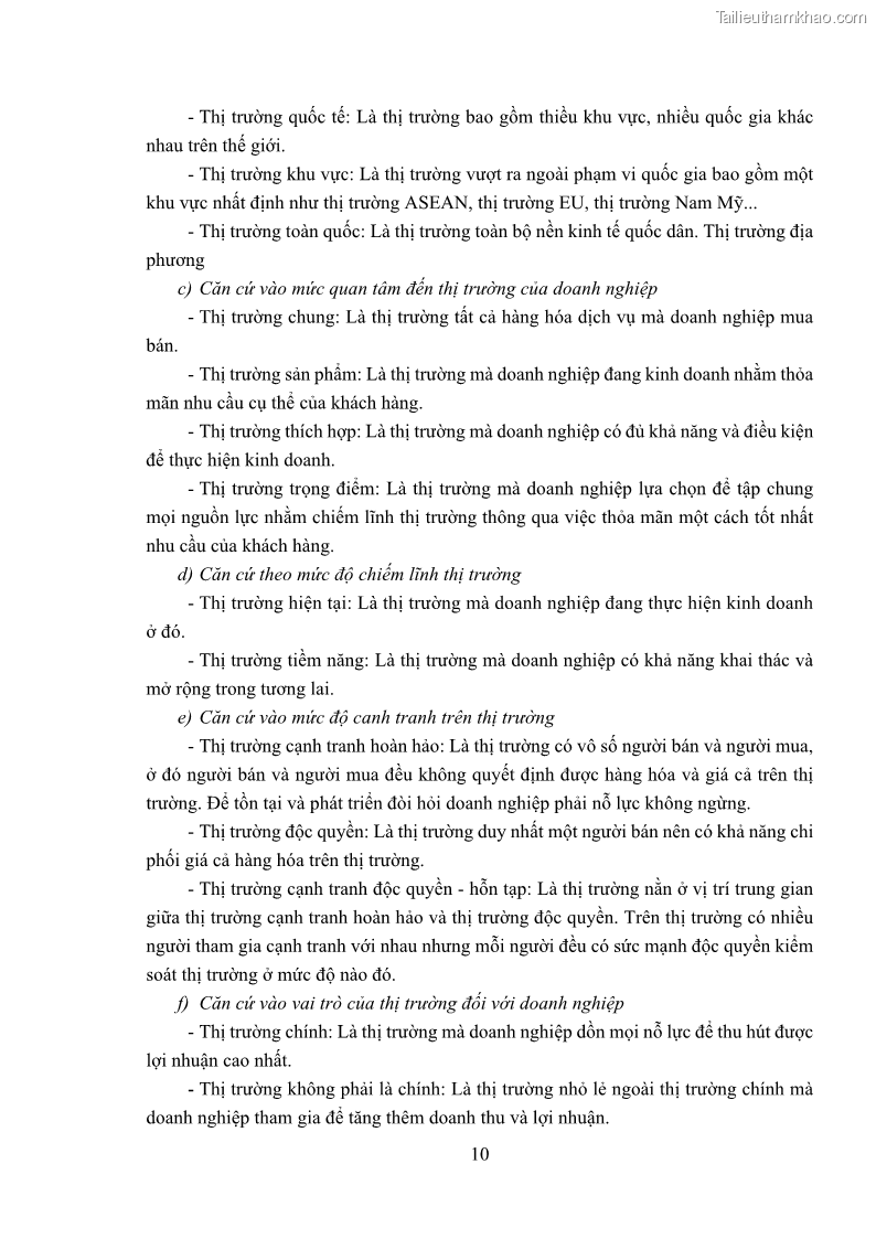 Khóa luận tốt nghiệp kinh tế Phát triển thị trường tiêu thụ sản phẩm may mặc của Công ty cổ phần may Sông Hồng - 2 Trang 18
